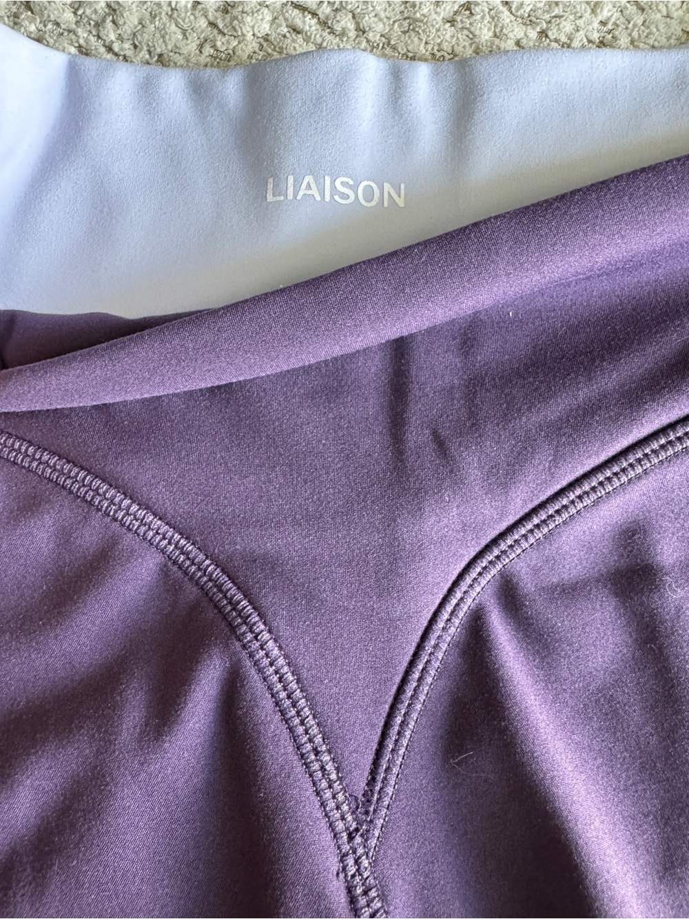 Liaison The Label sculpt shorts purple and lilac v1 stripegate - Picture 4 of 4